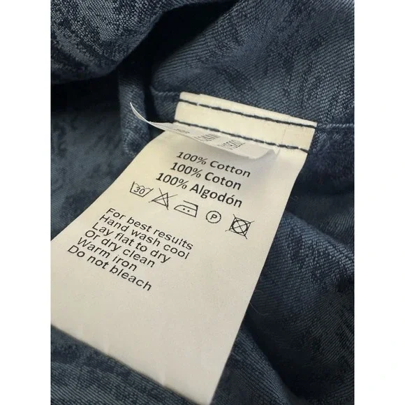 NWT Peter Millar MARIUS Crown Crafted S/S Casual Sport Shirt IND Blue LARGE $200 - Picture 11 of 12